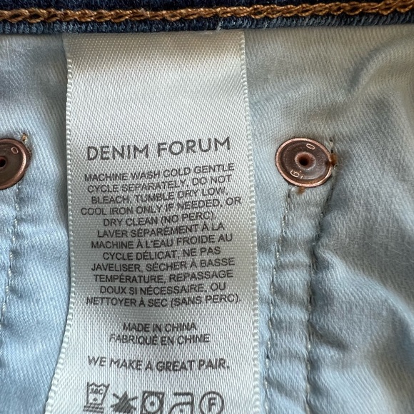 Aritzia Denim Forum Lola High Rise Skinny 30L - Size 26 - 5 yrs Bleu - Picture 8 of 8